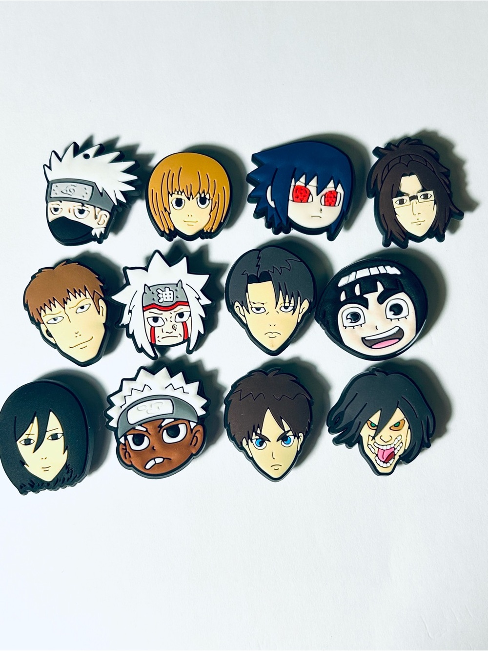 Naruto Anime Character Rubber Shoe Charms -  Naruto & Anime Assorted Faces
